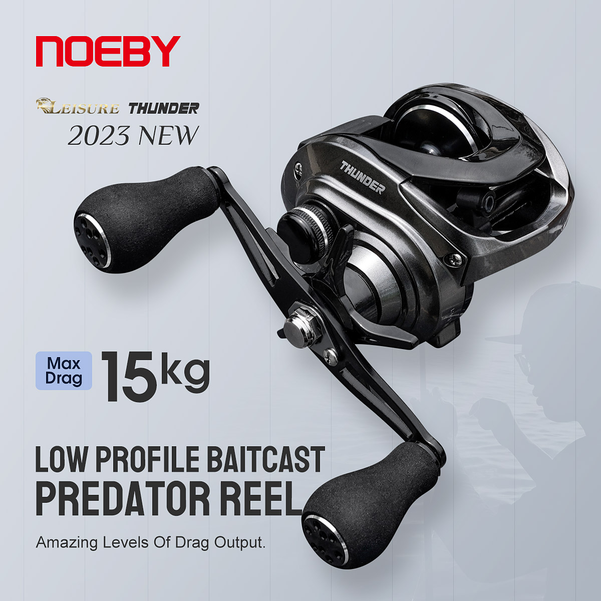 Abu Garcia Reel Max - Neby-ベイトキャスティングフィッシングリール,15kgの比率の磁気ブレーキシステム,ギア比6.4:1,ボールベアリングプロファイル,プレデターフィッシング