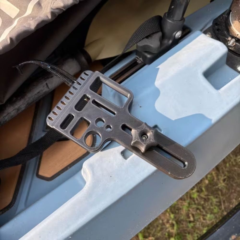 Fishing Kayak Crate - 頑丈なカヤック釣り道具ホルダー ポータブルステンレス鋼製カヤックアクセサリー 耐久性のある耐震カヤックレールアクセサリー