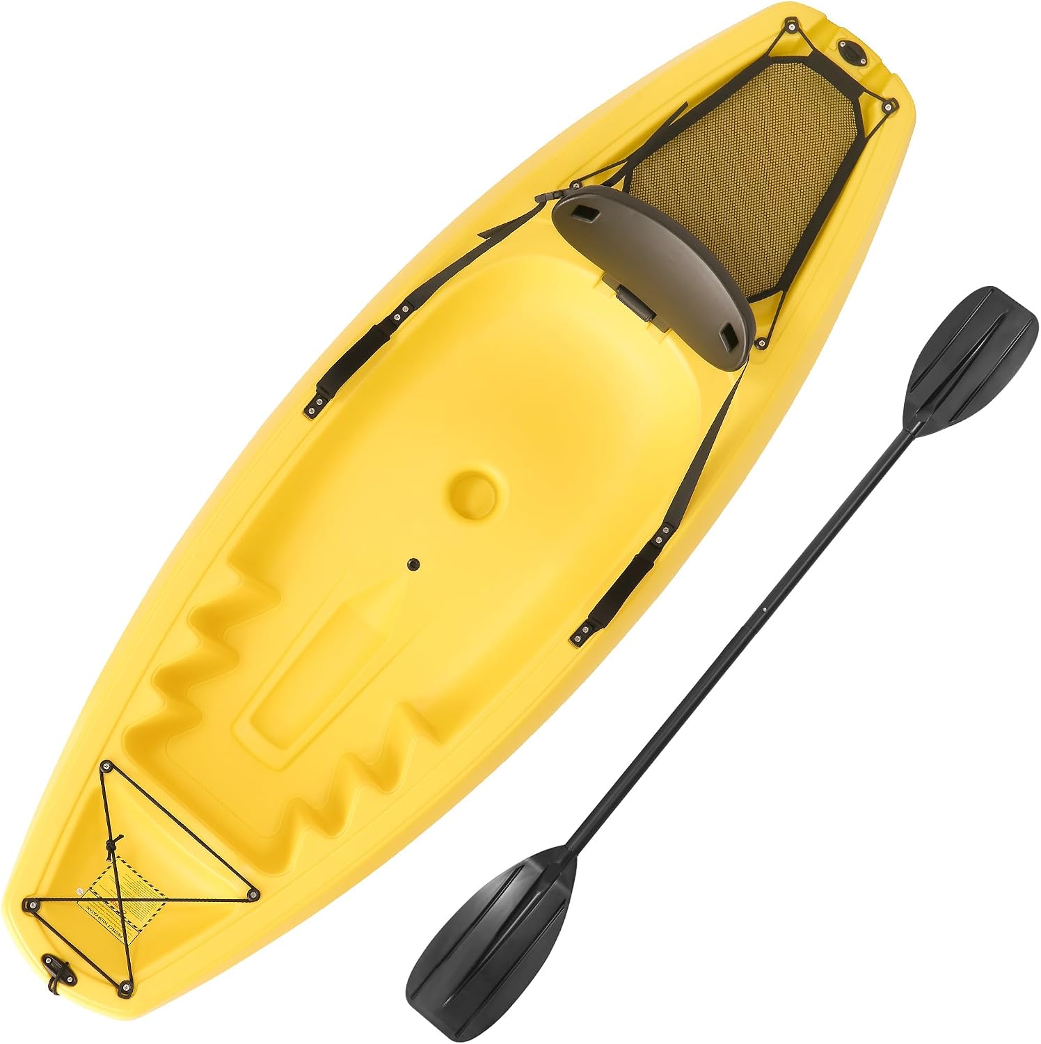 Fishing Kayak Paddle - カヤックとパドル付き 6.5フィート レクリエーション用ローイングフィッシングボート ハードシェル レクリエーション用オーシャンカヤック シットイン