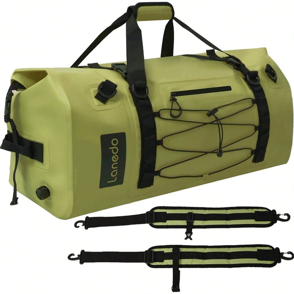 Fishing Kayak Paddle - 大型防水ドライバッグ、ロールトップ式ヘビーデューティーフィッシングダッフルバッグ、耐久性のあるストラップとハンドル付き、カヤック、パドルボード、ボート用
