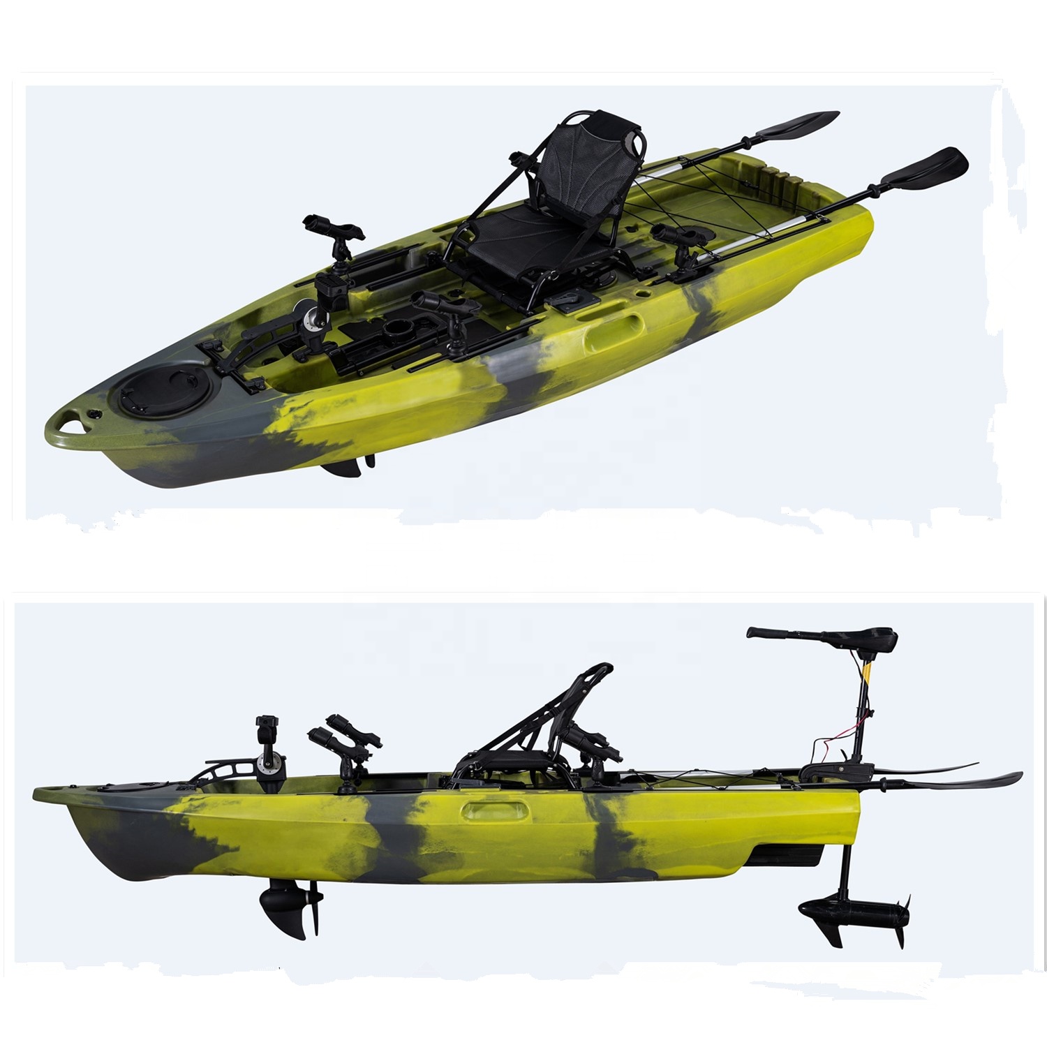 ウォータースポーツ人気カヌー/カヤック 9.5フィート 1人 - Fishing Kayak Pedal Drive のレビューと価格