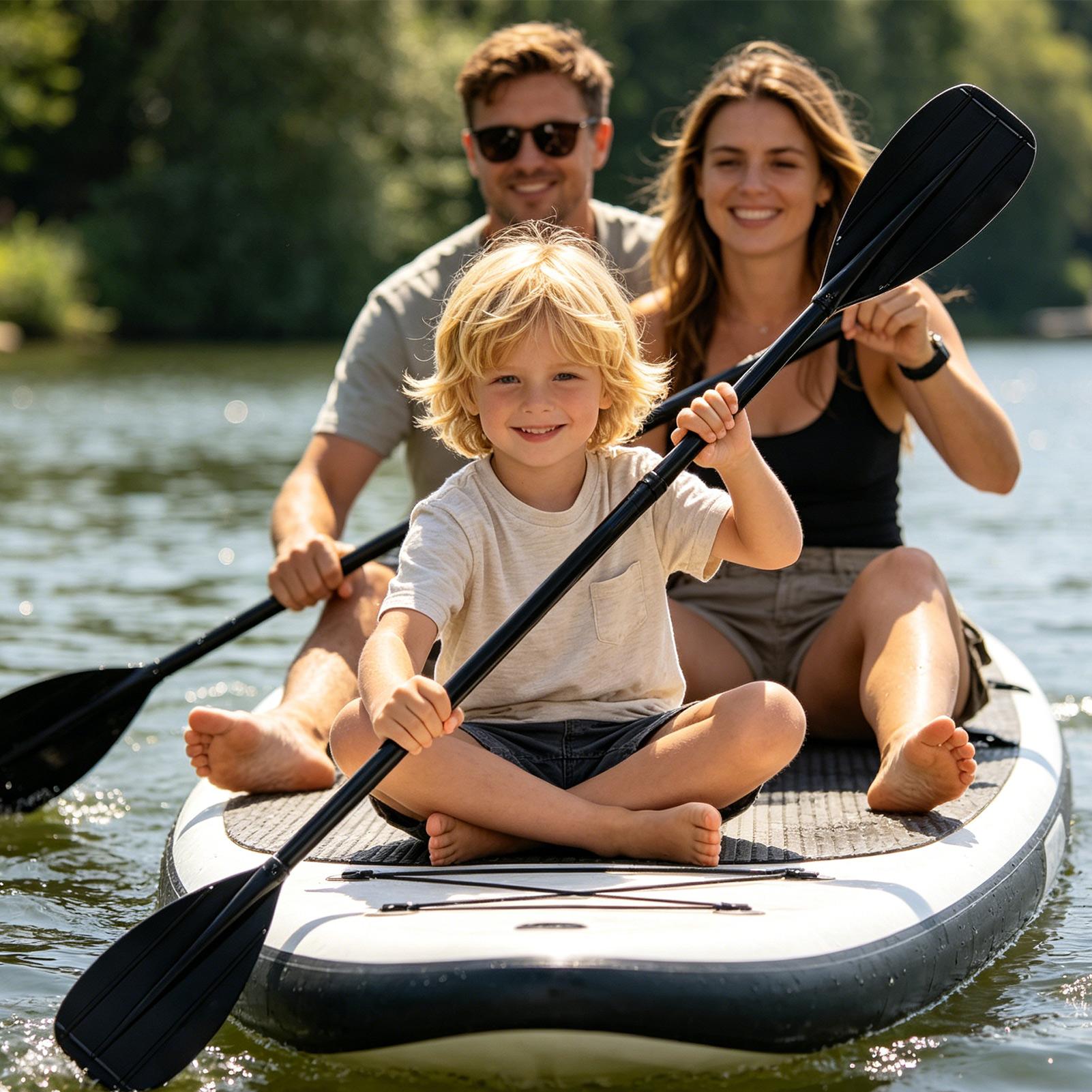 2セクションカーボンファイバーカヤックパドル 軽量ダブルブレ - Fishing Kayak Paddle のレビューと価格
